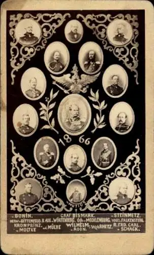 CdV Kaiserreich, Adel und Heerführer, Bismarck, Kronprinz, Moltke, Württemberg, Mecklenburg, Schack