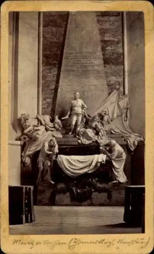 CdV Straßburg Elsass Bas Rhin, Thomaskirche, Monument Moritz von Sachsen, Grabdenkmal