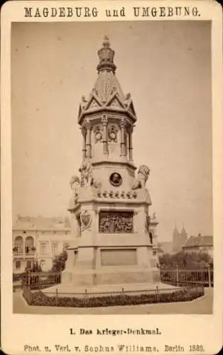 CdV Magdeburg, Kriegerdenkmal, 1882