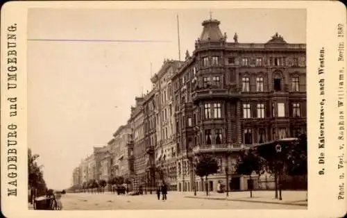 CdV Magdeburg, Kaiserstraße nach Westen, 1882