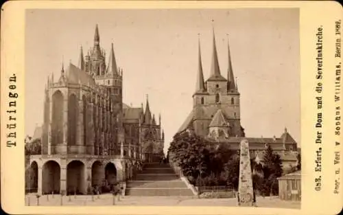 CdV Erfurt in Thüringen, Dom, Severinskirche, 1882