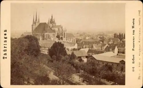 CdV Erfurt in Thüringen, Panorama von Westen, Dom, St. Severi