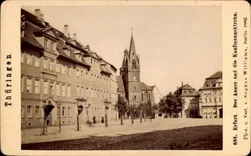 CdV Erfurt in Thüringen, Anger, Kaufmannskirche, 1882