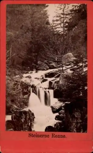 Kabinett Foto Hasserode Wernigerode am Harz, Steinerne Renne