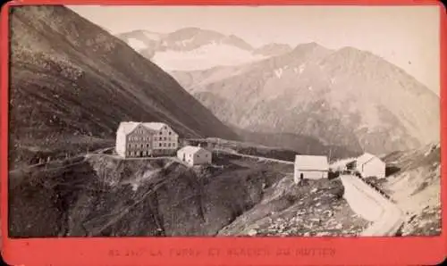 CdV Oberwald Kanton Wallis, Furka Hotel, Mutten-Gletscher