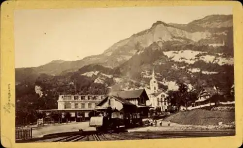 CdV Vitznau Kanton Luzern, Teilansicht, Bahnhof, Rigibahn