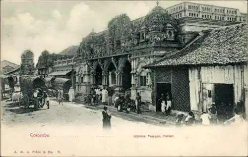 Ak Pettah Colombo Ceylon Sri Lanka, Hindu-Tempel