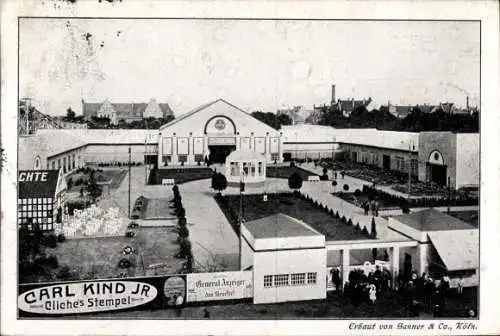 Ak Bielefeld in Nordrhein Westfalen, Wohnungs-Ausstellung 1912, Carl Kind Jr., Cliche's Stempel