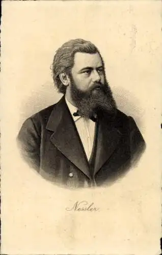 Ak Komponist Victor Ernst Nessler, Portrait