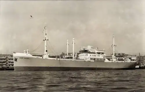 Ak Frachtschiff M.S. Prins Willem II, Oranje Lijn