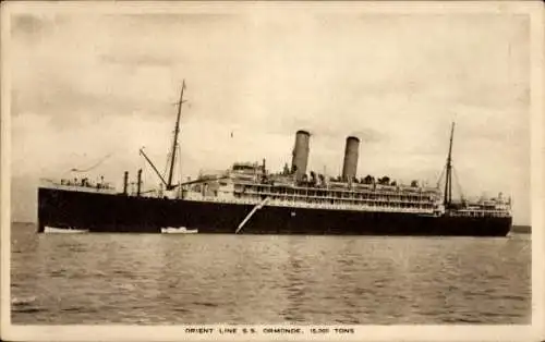 Ak Dampfer S.S. Ormonde, Orient Line