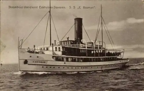 Ak Stoomboot-Veerdienst Enkhuizen-Stavoren, S. S C Bosman