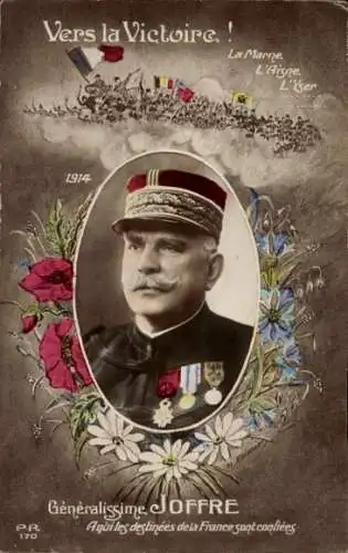 Ak Généralissime Joseph Joffre, Portrait
