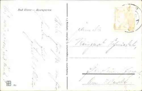 Ak Bad Elster im Vogtland, Rosengarten