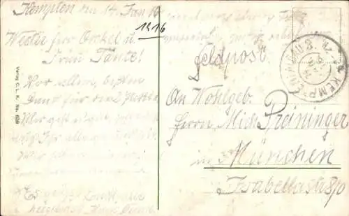 Ak Bolsterlang im Allgäu, Sigiswanger Horn, Gesamtansicht