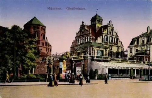 Judaika Ak München Bayern, Künstlerhaus, Synagoge