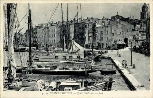 Ak Saint Raphaël Var, Quai Suffren