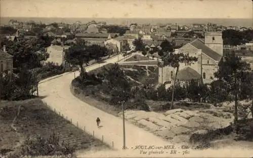 Ak Soulac sur Mer Gironde, Gesamtansicht