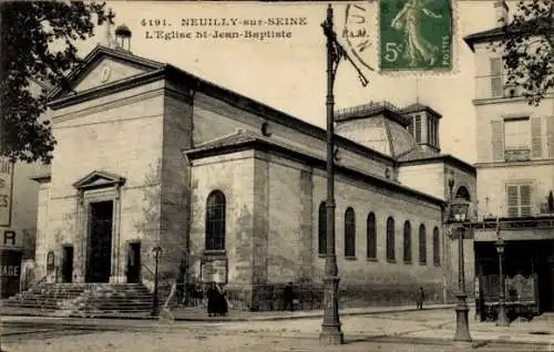 Ak Neuilly sur Seine Hauts de Seine, Kirche St-Jean-Baptiste