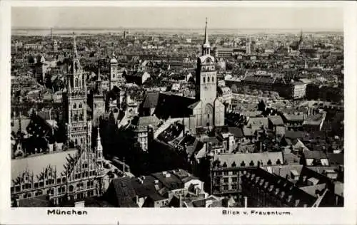 Ak München, Blick vom Frauenturm