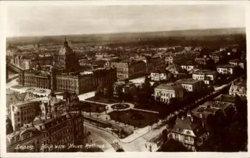 Ak Leipzig in Sachsen, Blick vom Neuen Rathaus, Leipzig