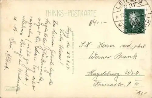 Ak Leipzig, Augustusplatz, Neues Theater, Straßenbahn