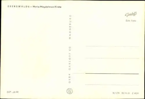 Ak Eberswalde in der Mark,  Maria-Magdalenen-Kirche