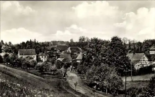 Ak Mosel Zwickau in Sachsen, Blick zur Forellenmühle