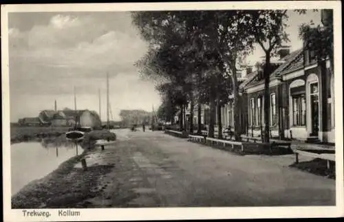 Ak Kollum Friesland Niederlande, Trekweg