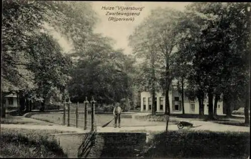 Ak Ryptsjerk Rijperkerk Friesland Niederlande, Huize Vivjersburg, Zwartewegsend