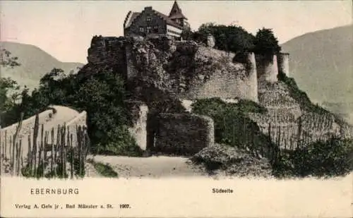 Ak Bad Münster am Stein, Ebernburg, Südseite