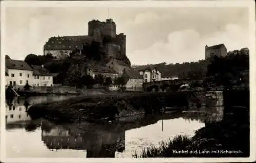 Ak Runkel an der Lahn, Schadeck, Burg