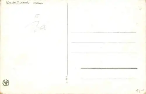 Ak Neustadt an der Haardt Neustadt an der Weinstraße, Haardter Schloss