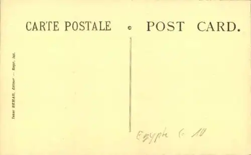 Ak Port Said Ägypten, Rue du Village arabe, Straßenpartie im Ort