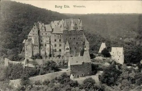 Ak Wierschem an der Mosel, Burg Eltz,  Westseite