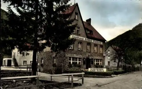 Ak Burg an der Mosel, Gasthaus Schloss Waldeck