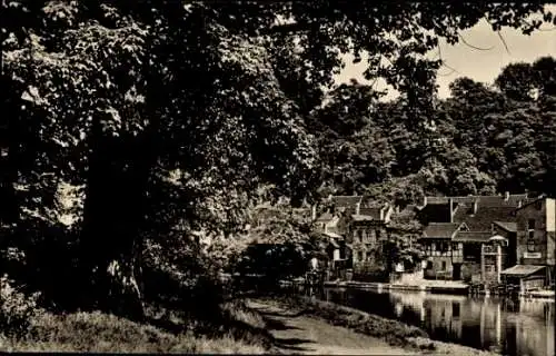 Ak Weißenfels an der Saale, Fluss, Häuser