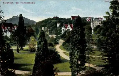 Ak Eisenach in Thüringen, Gesamtansicht, Kartaus