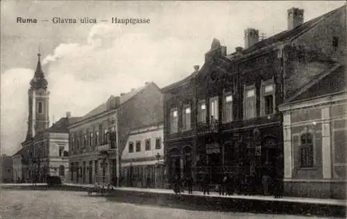 Ak Ruma Serbien, Glavna Ulica, Hauptgasse