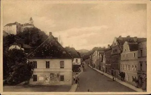 Ak Jawornica Jauernig Niederschlesien, Straße, Häuser