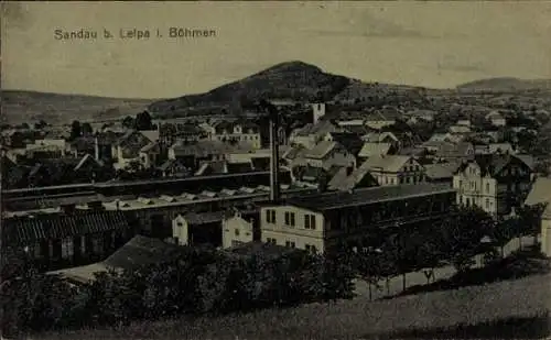 Ak Žandov Sandau in Böhmen Region Reichenberg, Panorama