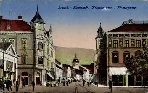 Ak Brașov Brassó Kronstadt Rumänien, Kolostor utca, Klostergasse