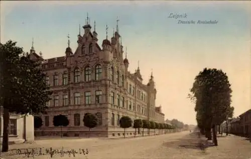 Ak Lipník nad Bečvou Leipnik Region Olmütz, Deutsche Realschule