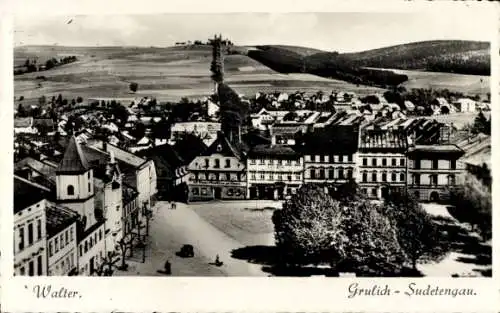 Ak Králíky Grulich Region Pardubice, Marktplatz