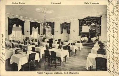 Ak Bad Nauheim in Hessen, Hotel Augusta Victoria, Speisesaal