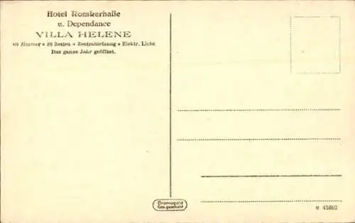 Ak Oker Goslar am Harz, Okertal,  Hotel Romkerhalle, Gruppe von Menschen, Sehenswürdigkeit