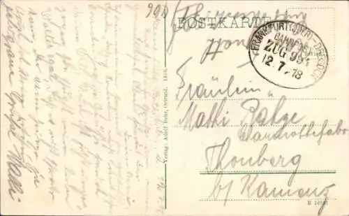 Ak Ortrand in der Niederlausitz, Historische Ansicht