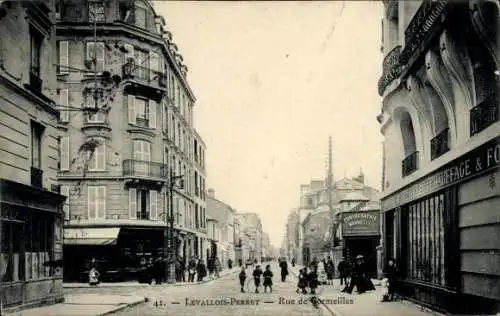 Ak Levallois Perret Hauts de Seine, Rue de Cormeilles, Geschäfte