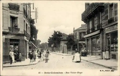 Ak Bois Colombes Hauts de Seine, Rue Victor Hugo