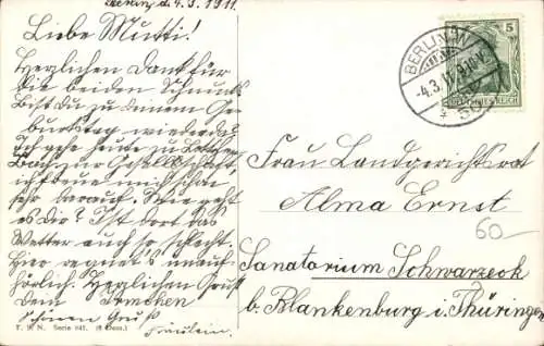 Künstler Ak Thiele, A., Katze spielt mit Diabolo